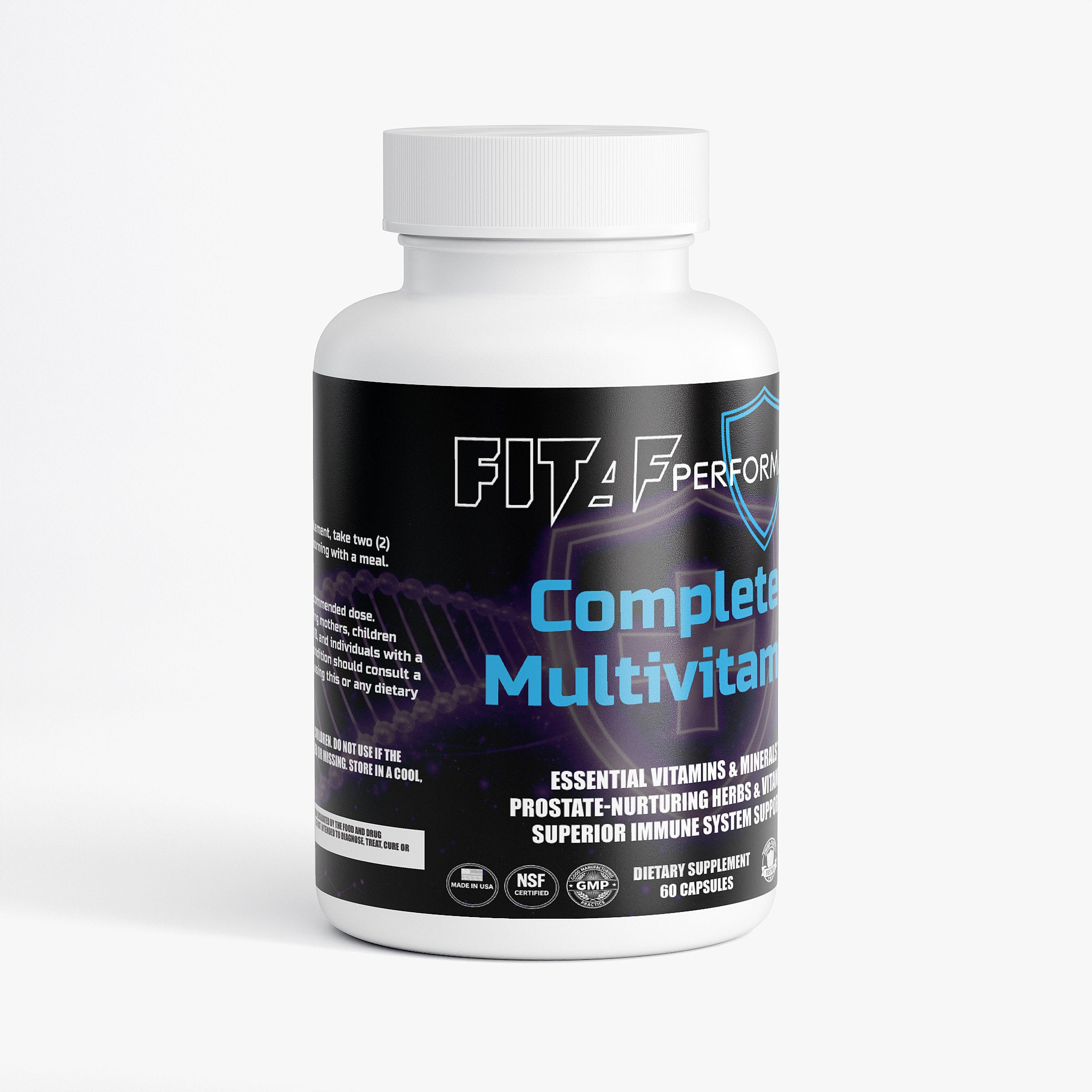complete multivitamin supplement FitAF bottle