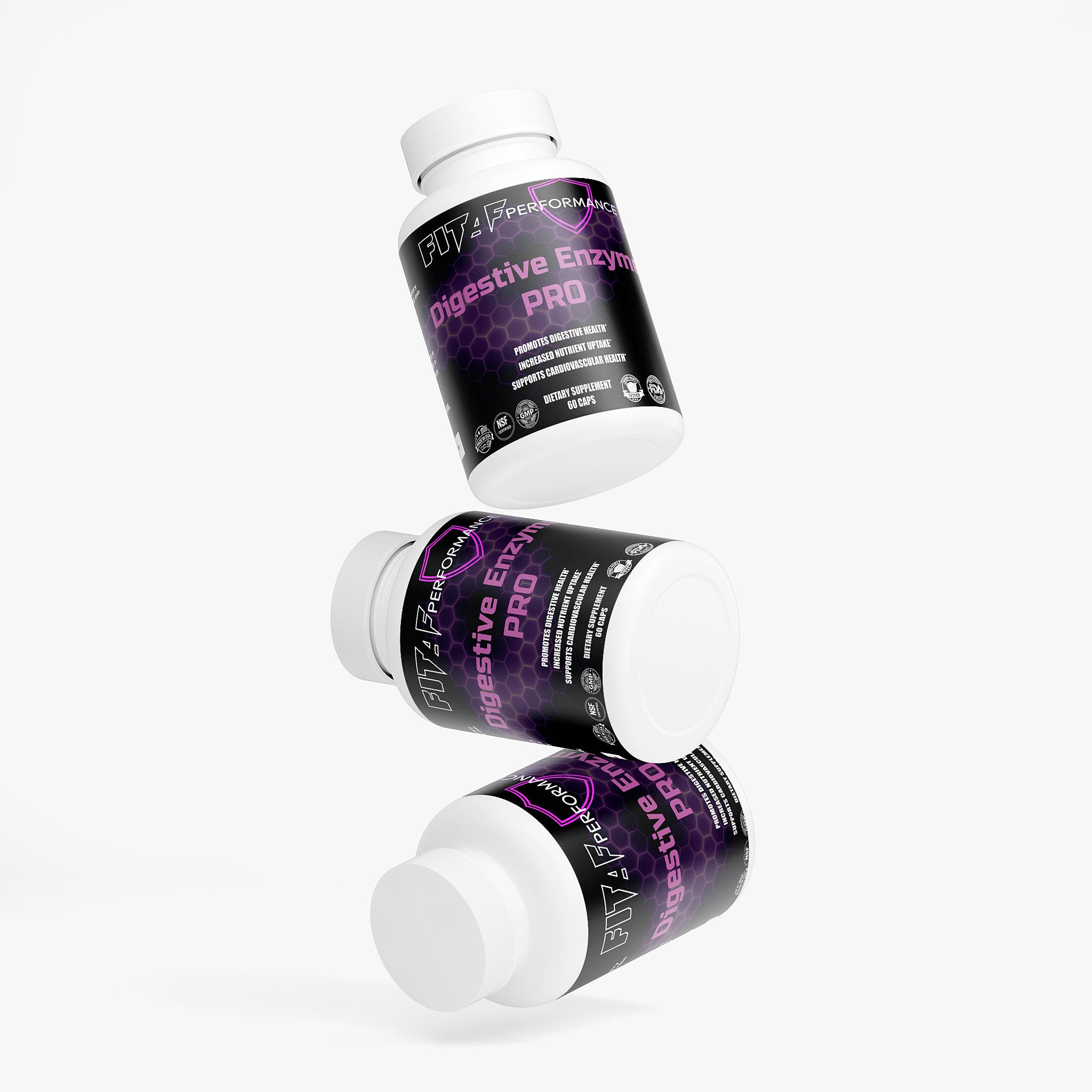 digestive enzyme supplement capsules close up
