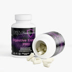 digestive enzyme supplement bottle capsules display