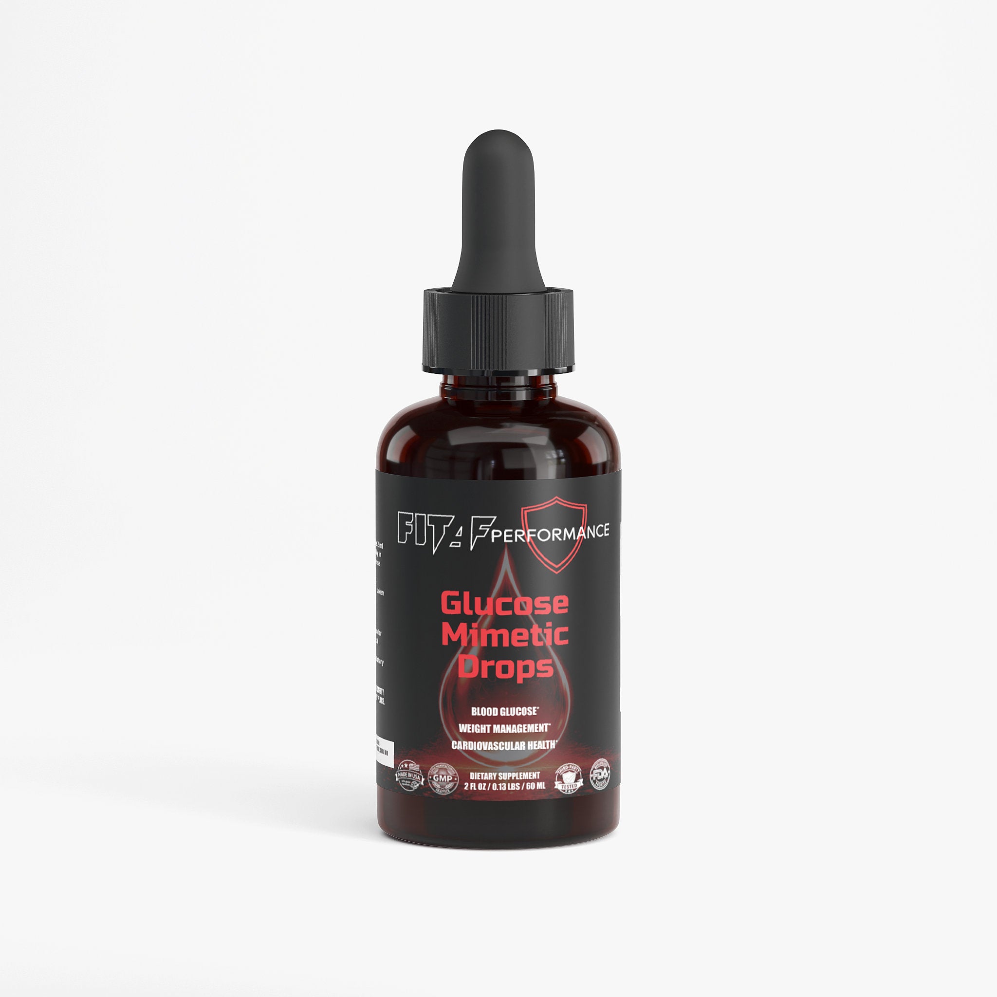 blood sugar support supplement FitAF glucose mimetic drops bottle