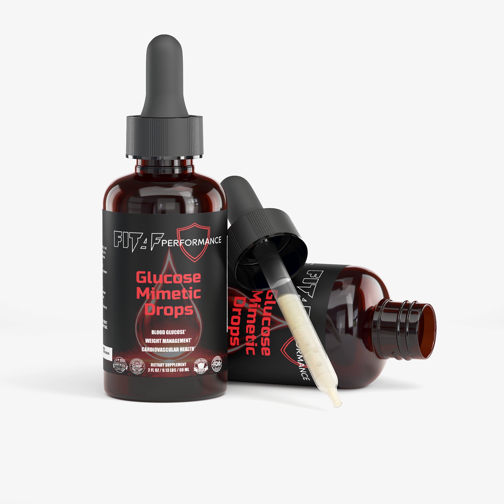 blood sugar support liquid supplement bottle dropper