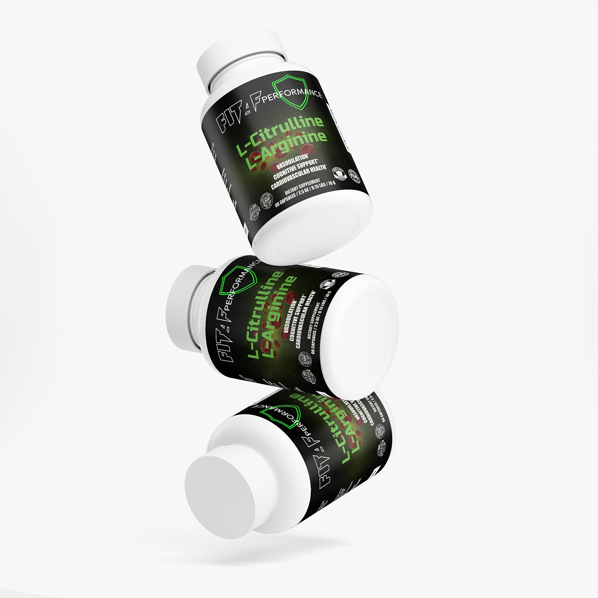 nitric oxide supplement capsules close up