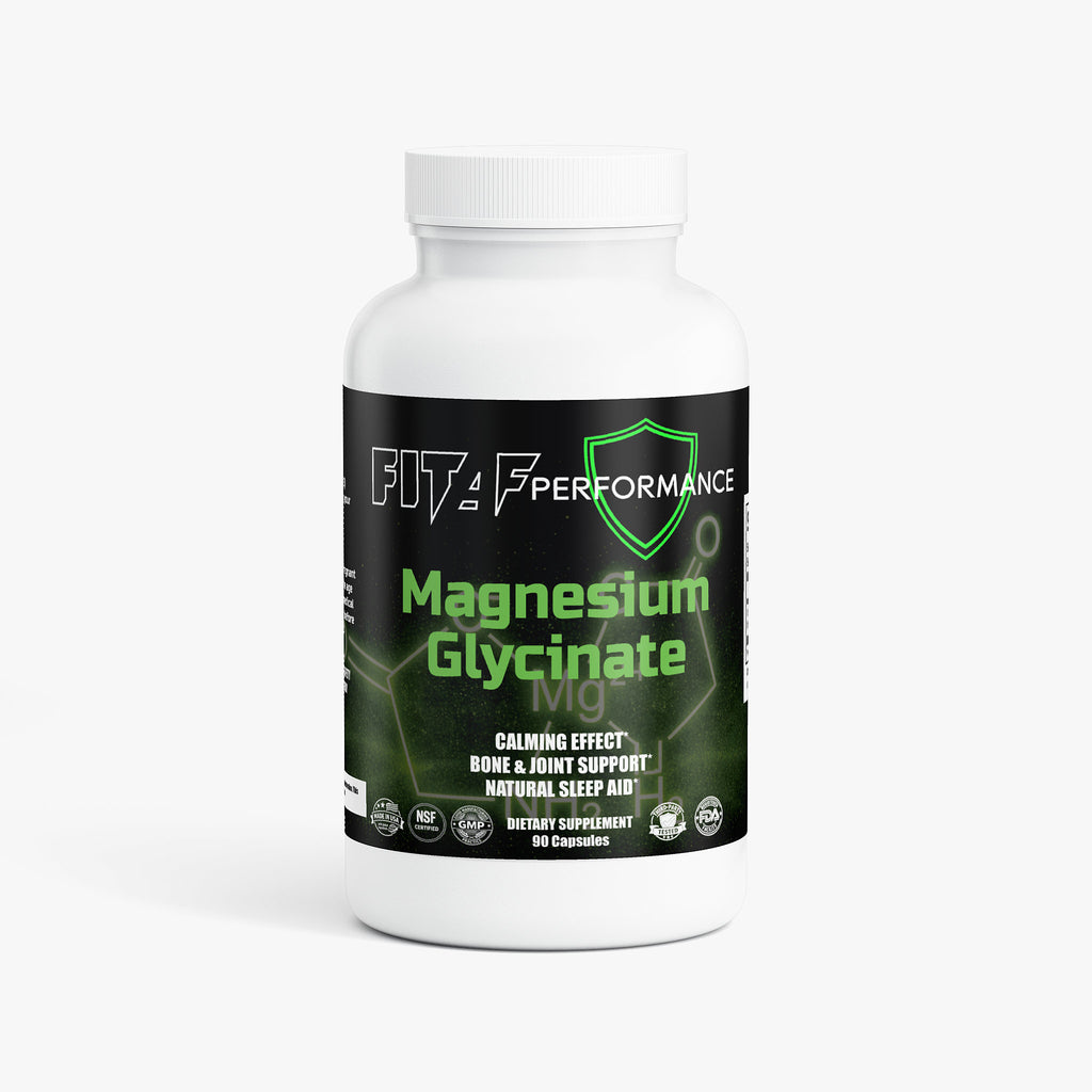 magnesium glycinate supplement FitAF Performance bottle