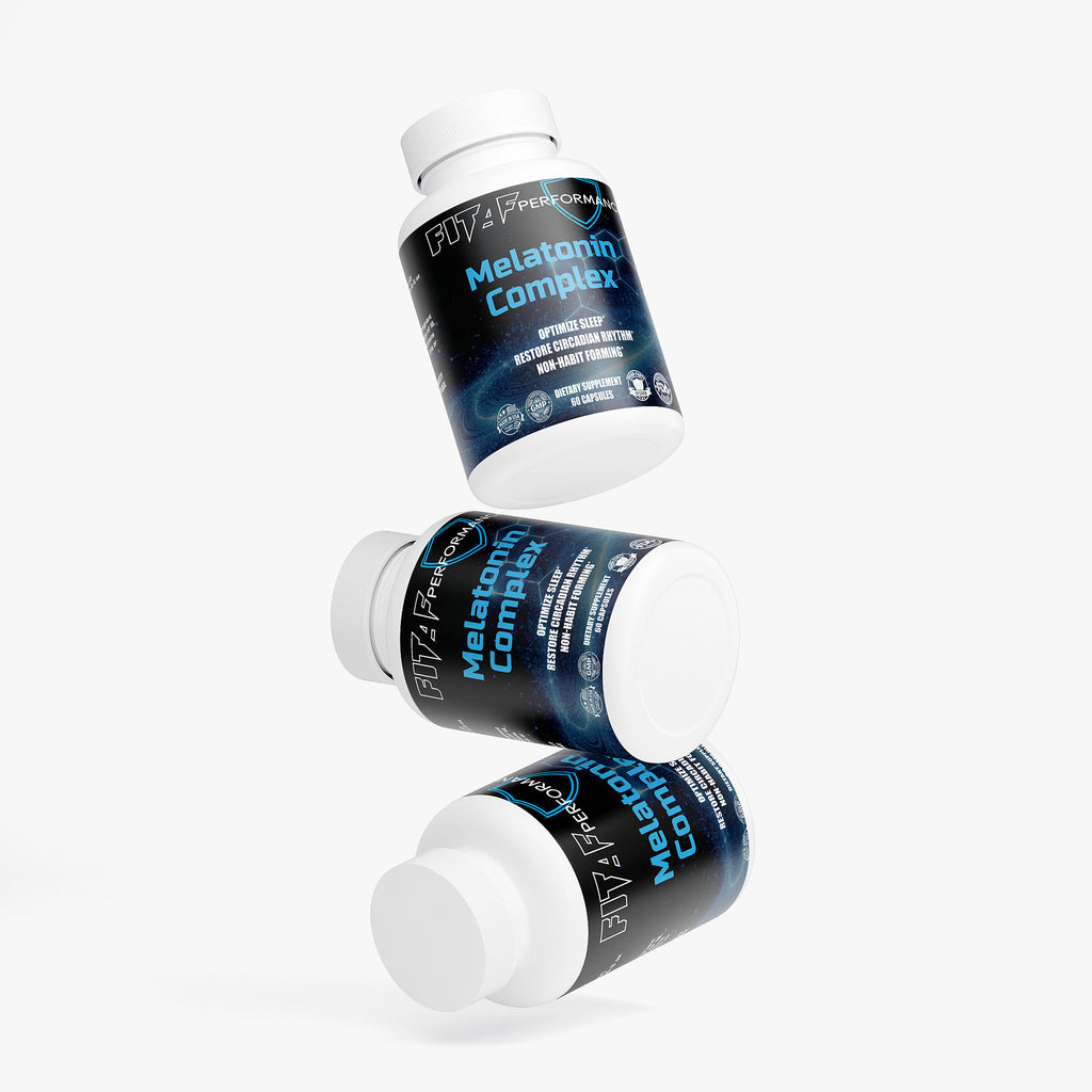 sleep support supplement capsules melatonin bottle