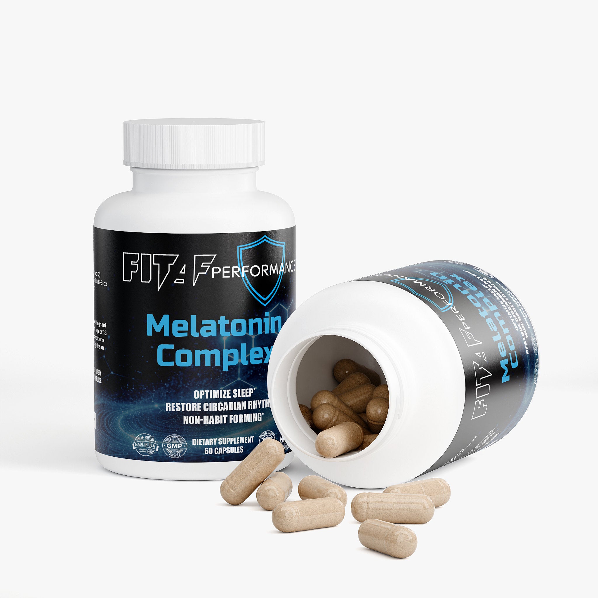 melatonin capsules nighttime recovery supplement