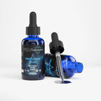 methylene blue liquid drops close up dropper