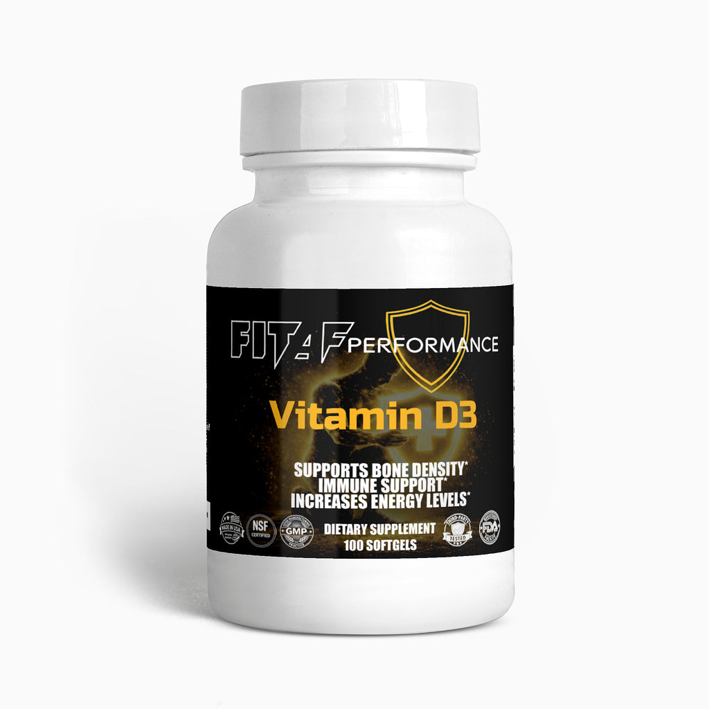 vitamin d3 supplement FitAF Performance bottle 2000 IU