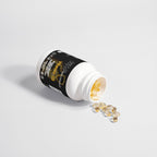 vitamin d3 supplement bottle with softgel capsules