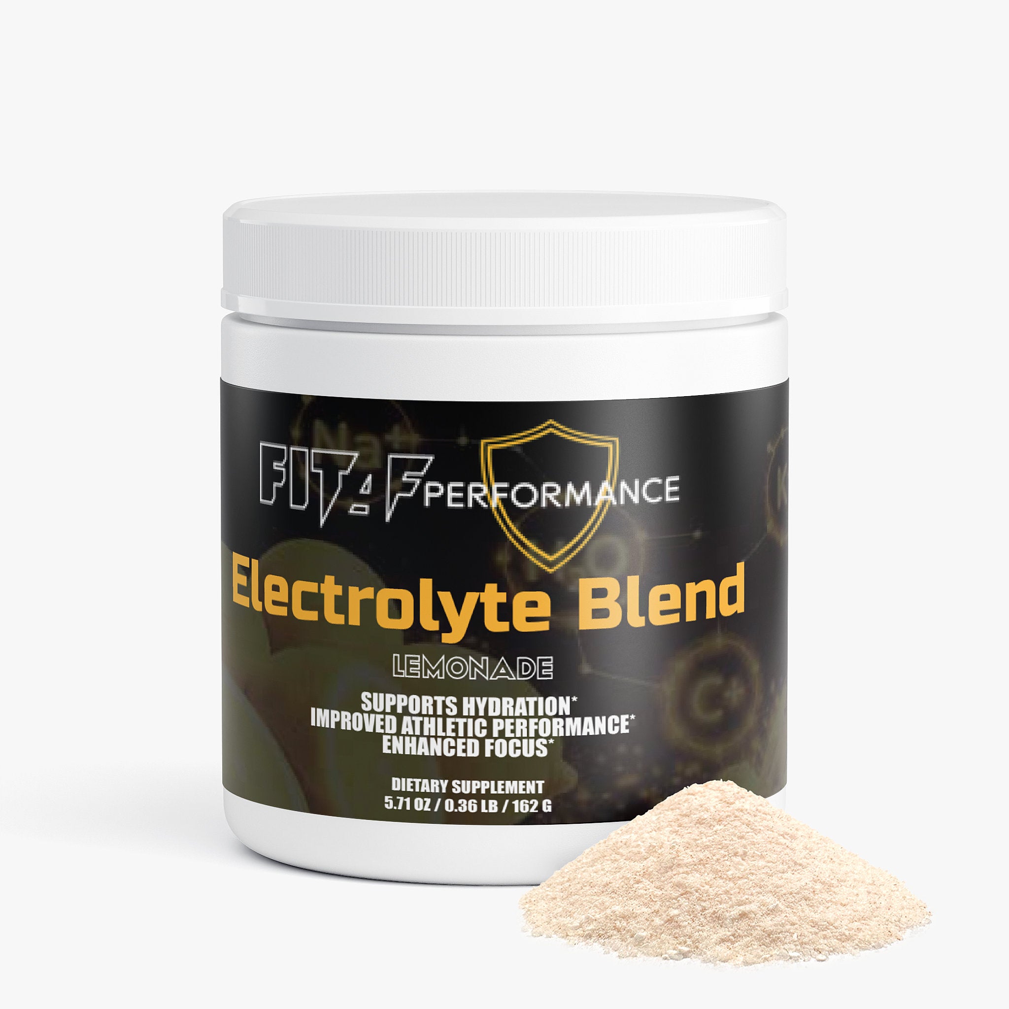 FitAF Performance electrolyte blend lemonade supplement jar