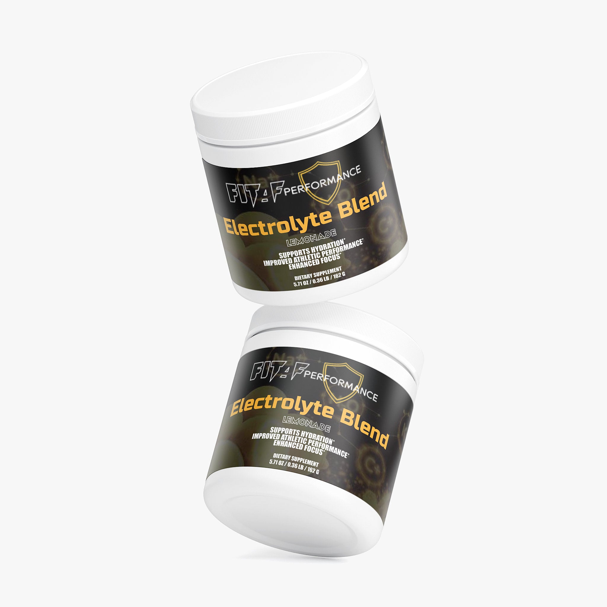 lemonade electrolyte drink mix powder supplement container