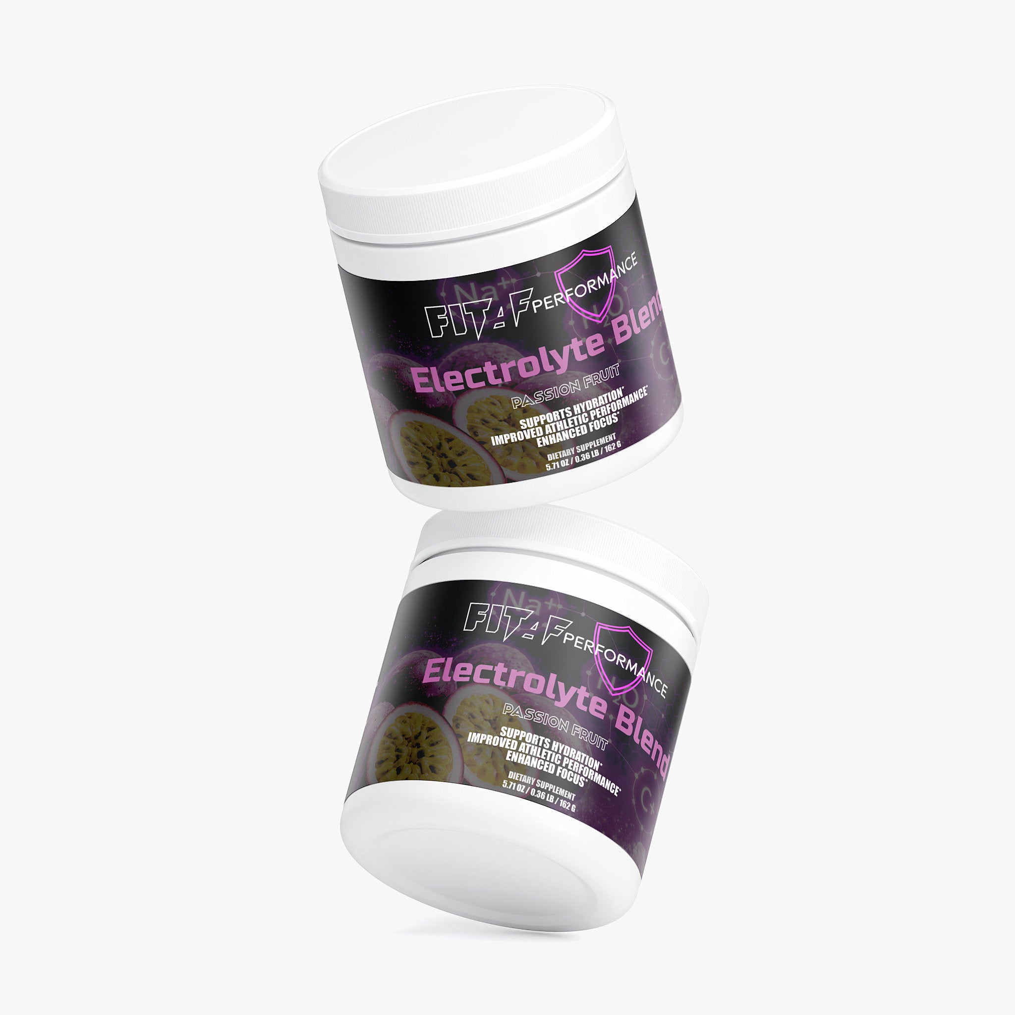 passion fruit electrolyte drink mix powder supplement container