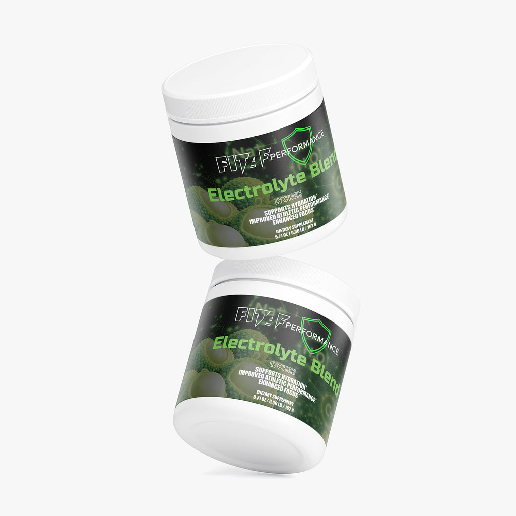 lychee electrolyte drink mix powder supplement container
