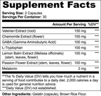 melatonin supplement container label FitAF