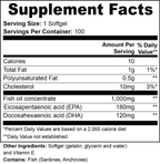 omega 3 supplement container label FitAF