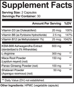 ashwagandha plus supplement container label